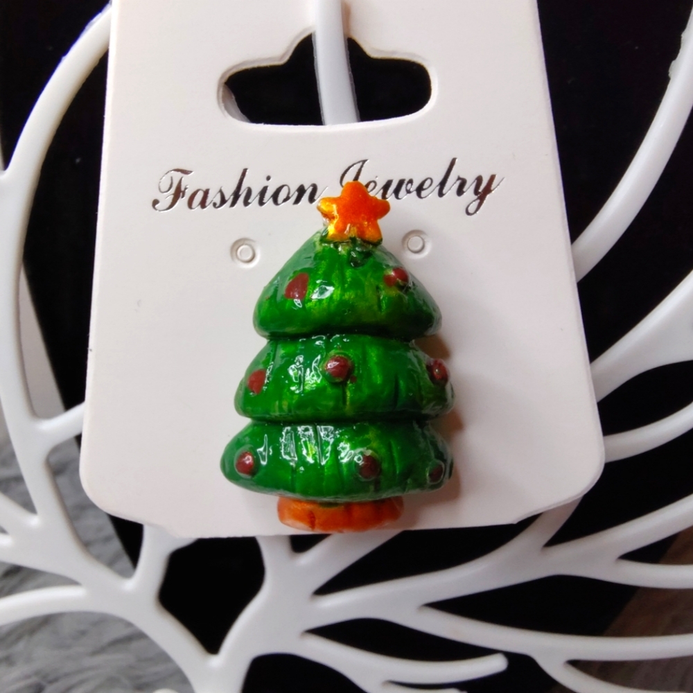 🎄Green Christmas Tree Brooch Pin